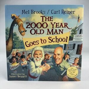 The 2000 Year Old Man Goes‎ to School Mel Brooks Carl Reiner Hardcover CD 2005